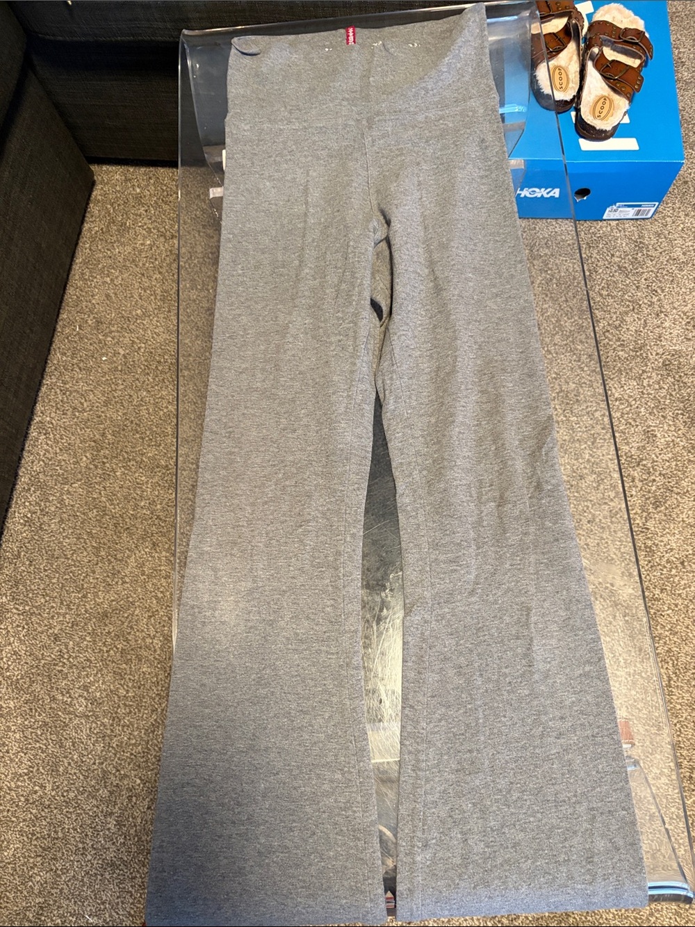 Gray Flare yoga Trousers - Women's Comfort Flare Pants
